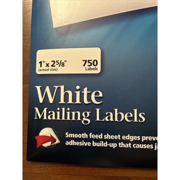 Avery Easy Peel Mailing Address Labels Laser 1" x 2-5/8" White 720qty 5260 Open - Picture 2 of 6